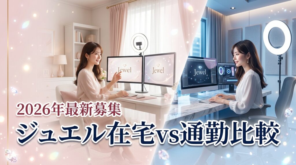 ライブチャットジュエルのチャットレディ募集、在宅と通勤どっちが自分に合う？